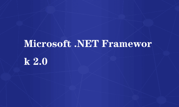 什么是Microsoft .NET Framework 2.0