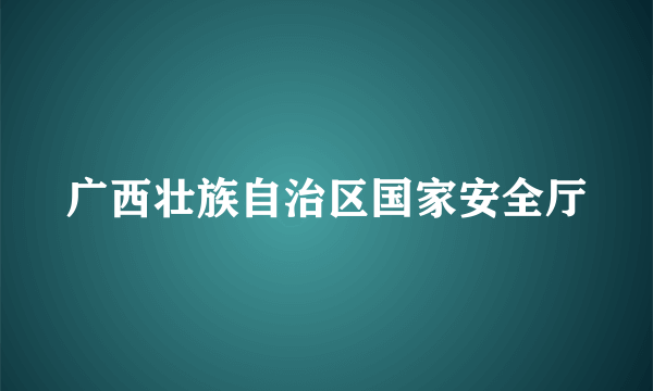 广西壮族自治区国家安全厅