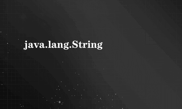 java.lang.String