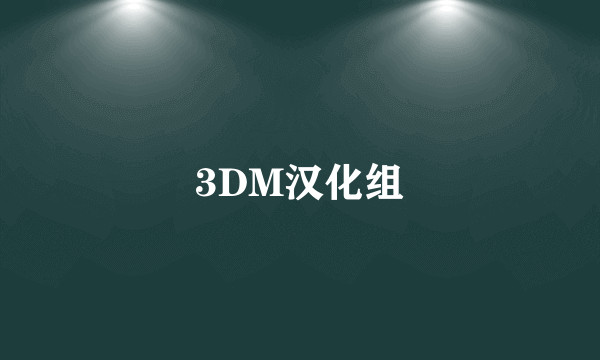 什么是3DM汉化组