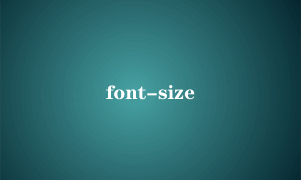 font-size