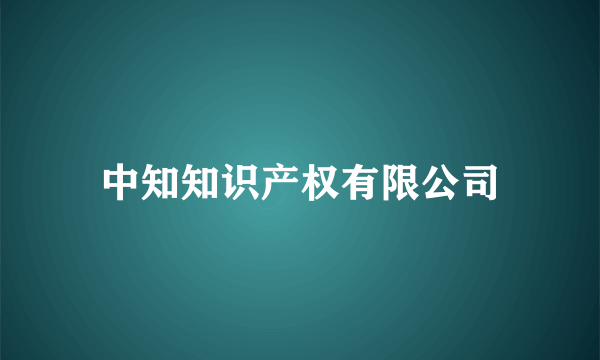 中知知识产权有限公司