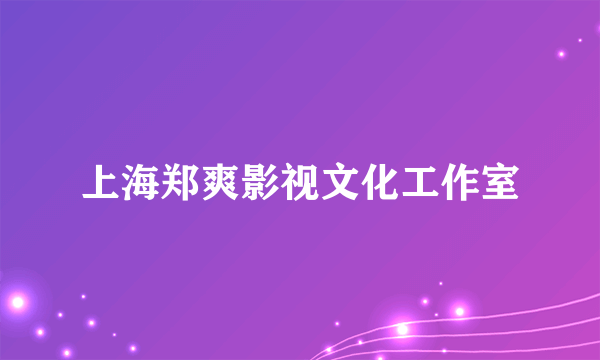 上海郑爽影视文化工作室