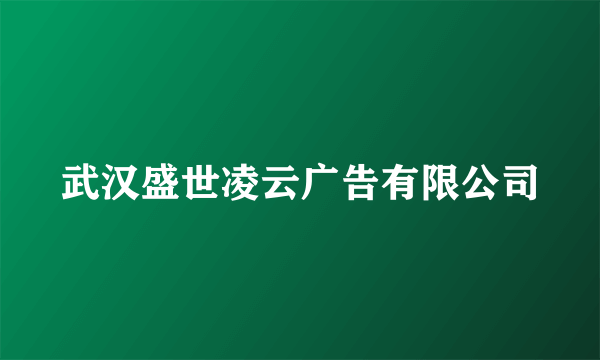 武汉盛世凌云广告有限公司