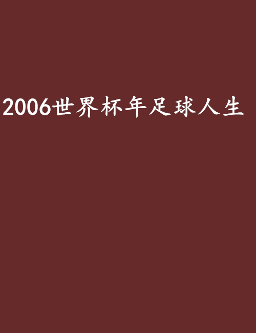 什么是2006世界杯年足球人生