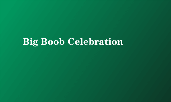 什么是Big Boob Celebration