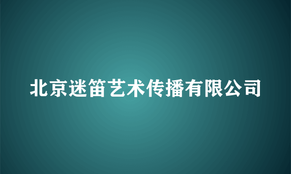 北京迷笛艺术传播有限公司