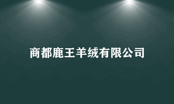 什么是商都鹿王羊绒有限公司