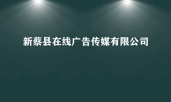 新蔡县在线广告传媒有限公司