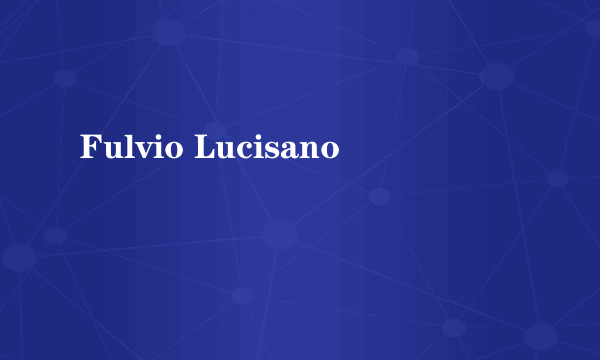 Fulvio Lucisano