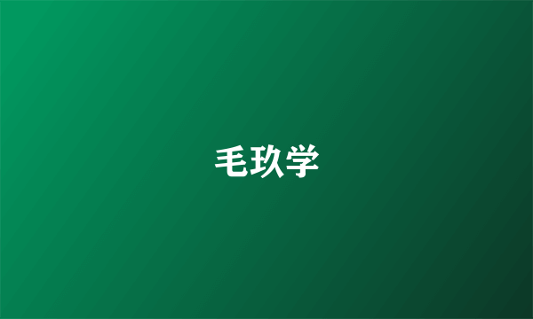 毛玖学