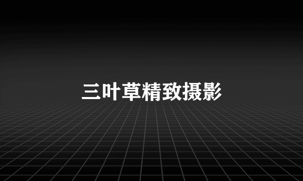 三叶草精致摄影