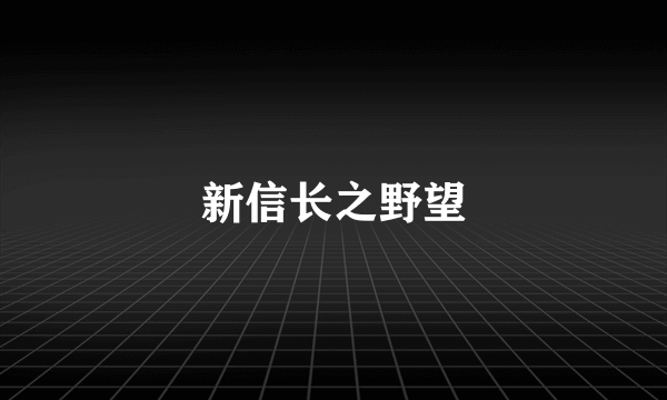 新信长之野望