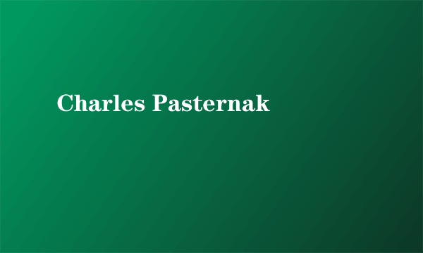 Charles Pasternak