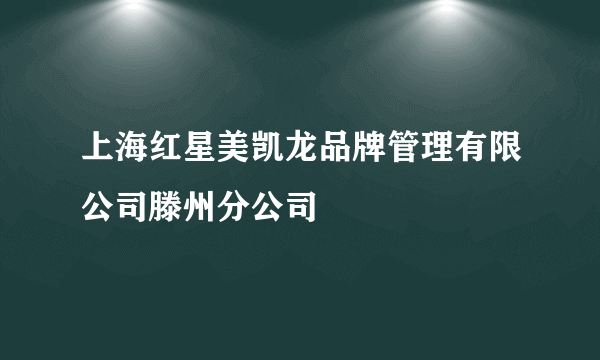 上海红星美凯龙品牌管理有限公司滕州分公司