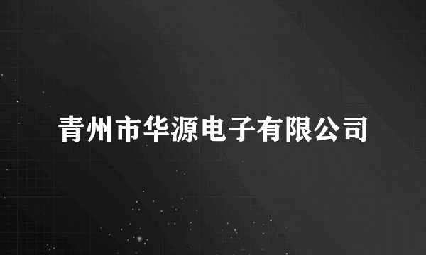 青州市华源电子有限公司