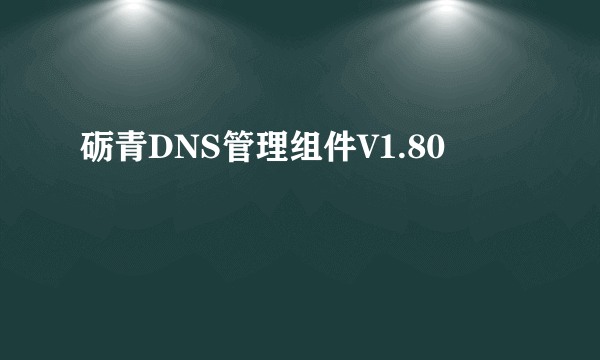 砺青DNS管理组件V1.80