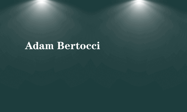 什么是Adam Bertocci