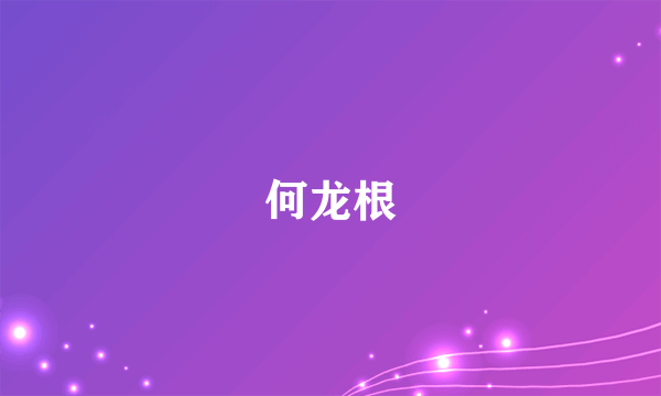 何龙根