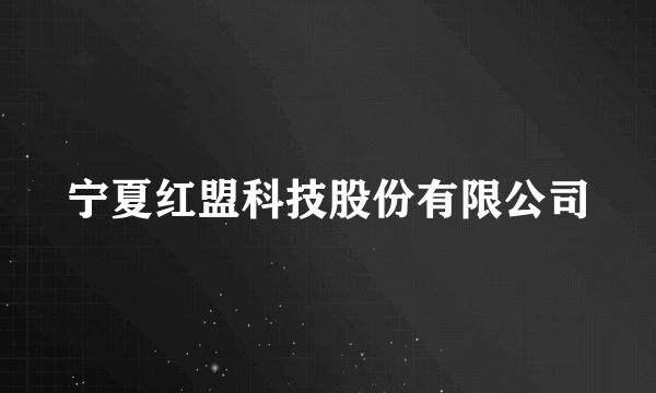 什么是宁夏红盟科技股份有限公司