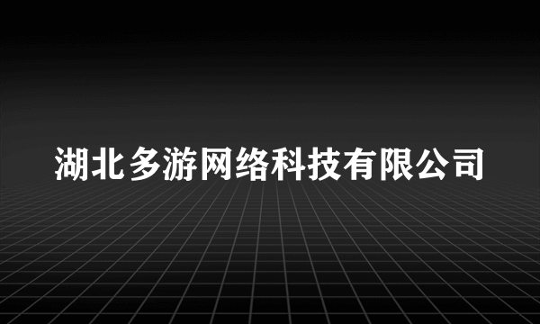 什么是湖北多游网络科技有限公司