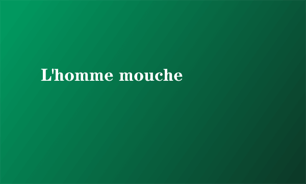 什么是L'homme mouche