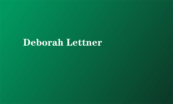 Deborah Lettner