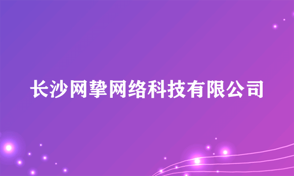 长沙网挚网络科技有限公司