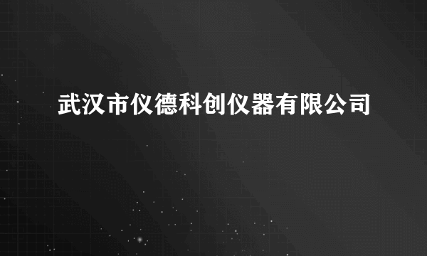 武汉市仪德科创仪器有限公司