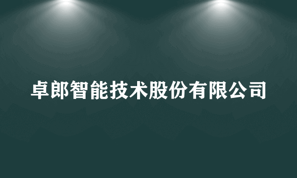 什么是卓郎智能技术股份有限公司