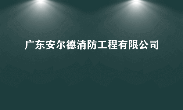 广东安尔德消防工程有限公司