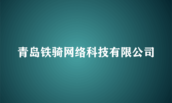 青岛铁骑网络科技有限公司