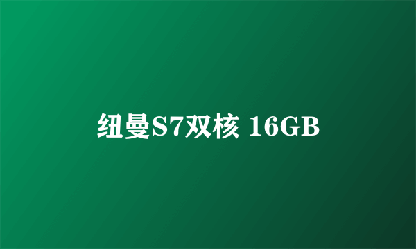 纽曼S7双核 16GB