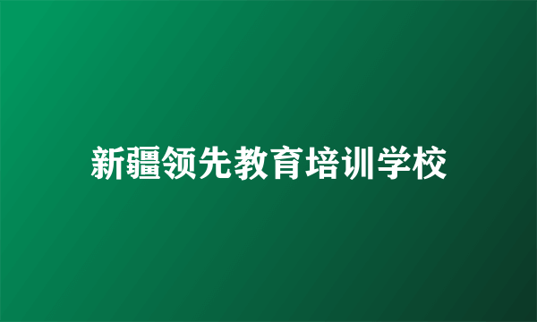 新疆领先教育培训学校