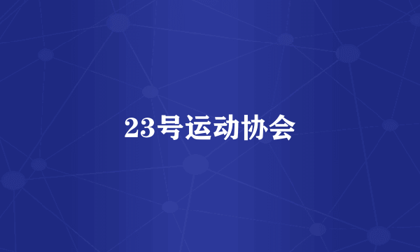 23号运动协会