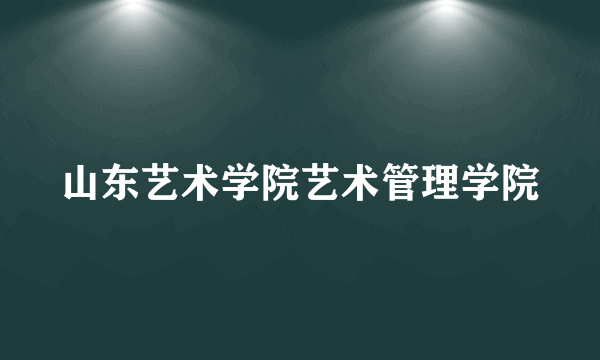 山东艺术学院艺术管理学院