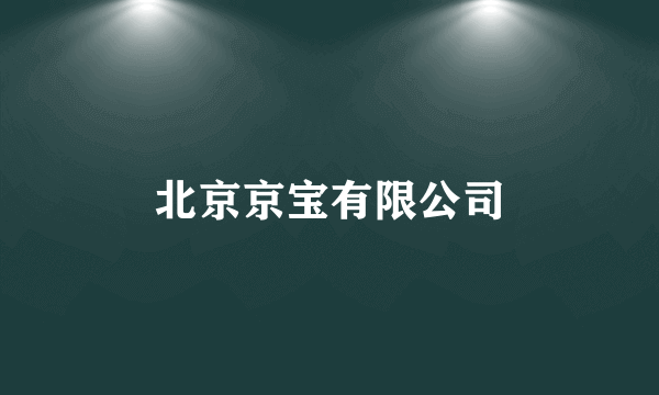 什么是北京京宝有限公司