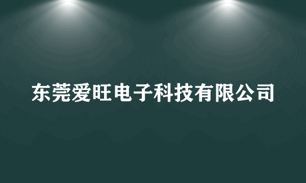 东莞爱旺电子科技有限公司