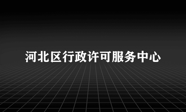 河北区行政许可服务中心