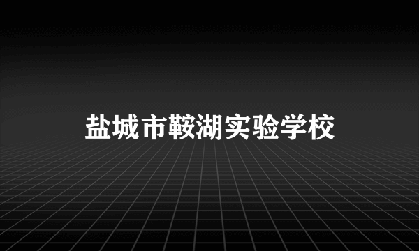 盐城市鞍湖实验学校