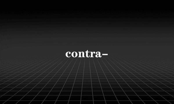 contra-