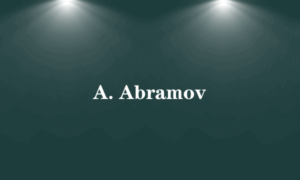 A. Abramov