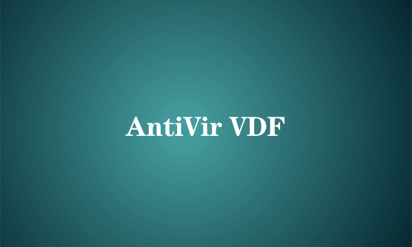 AntiVir VDF