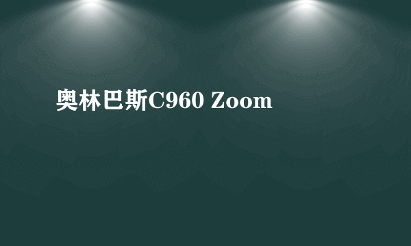 奥林巴斯C960 Zoom