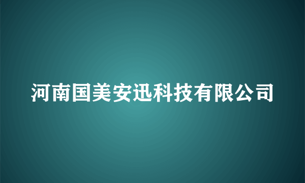 河南国美安迅科技有限公司