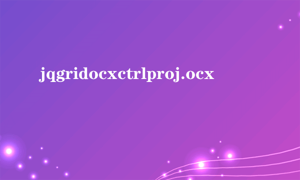 jqgridocxctrlproj.ocx