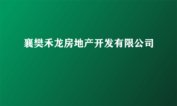 襄樊禾龙房地产开发有限公司