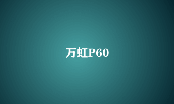 什么是万虹P60