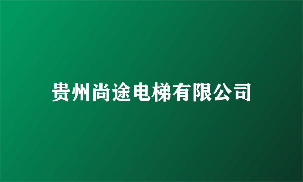 贵州尚途电梯有限公司