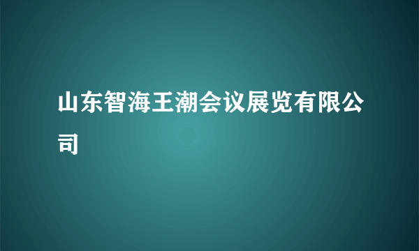 山东智海王潮会议展览有限公司